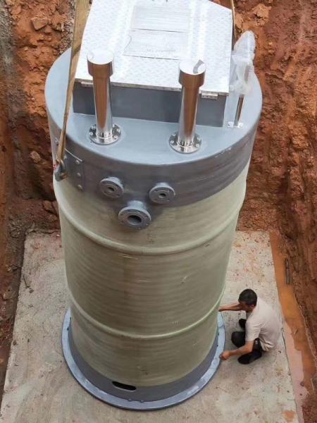 扬州峨眉山一体化提升泵安装